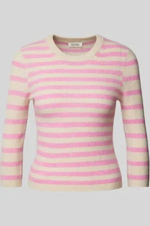 American Vintage Cropped Strickpullover mit 3/4-Ärmel Modell 