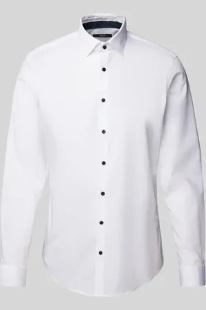Jake*s Slim Fit Business-Hemd mit Knopfleiste in , Größe 41/42