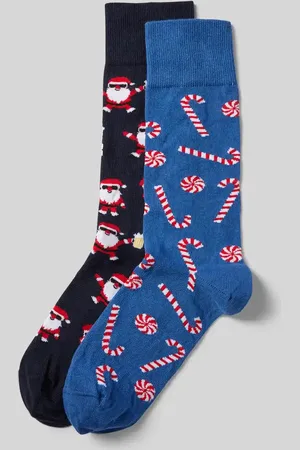 Christian Berg Socken mit Motiv-Stitching im 2er-Pack in , Größe 39/42
