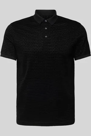 Emporio Armani Regular Fit Poloshirt mit Label-Print in , Größe XL