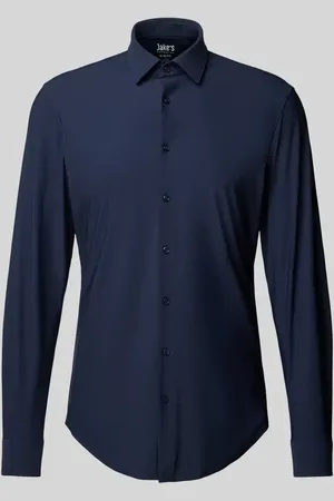 Jake*s Slim Fit Business-Hemd mit Kentkragen in , Größe 37/38