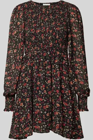 Apricot Minikleid mit Smok-Details in , Größe L