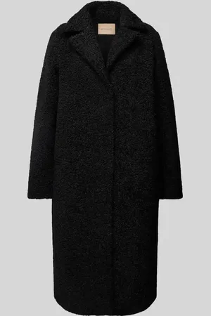 soyaconcept Regular Fit Mantel aus Teddyfell Modell 