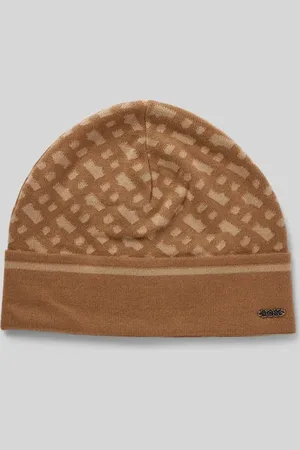 HUGO BOSS Beanie mit Label-Applikation Modell 