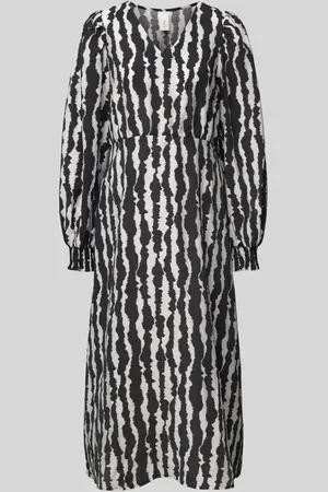Y.A.S Midikleid mit V-Ausschnitt Modell 