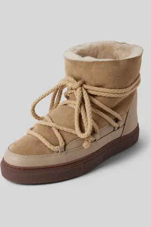 INUIKII Lederstiefel mit Label-Schriftzug in , Größe 37
