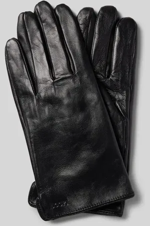 JOOP! Lederhandschuhe mit Label-Detail in , Größe S