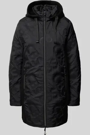Christian Berg Hybridjacke mit Einsatz aus Scuba und Kapuze in , Größe 34