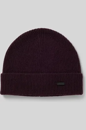 HUGO BOSS Beanie mit Label-Detail Modell 