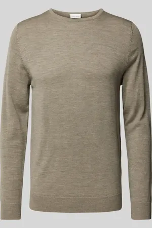 Profuomo Strickpullover mit gerippten Abschlüssen in , Größe XL