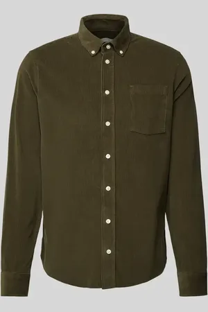 Casual Friday Regular Fit Cordhemd mit Button-Down-Kragen Modell 
