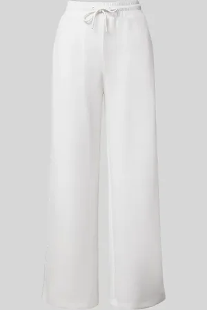 QS by s.Oliver Regular Fit Trackpants aus Scuba mit Label-Tape in , Größe 42