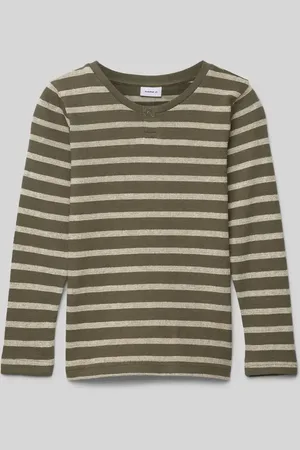NAME IT Longsleeve mit geripptem Rundhalsausschnitt Modell 