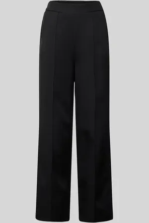 Zabaione Wide Leg Stoffhose mit fixierten Bügelfalten in , Größe M