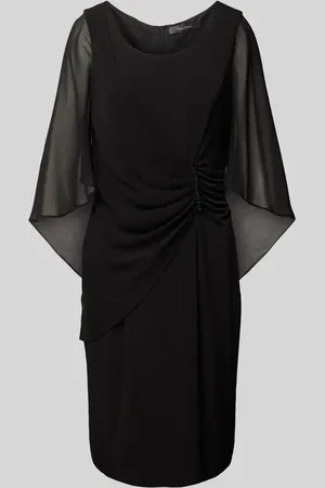 Vera Mont Knielanges Cocktailkleid mit Raffung in , Größe 38