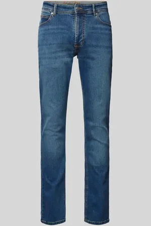 Christian Berg Straight Fit Jeans mit Brand-Detail in , Größe 31/32