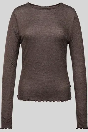 QS by s.Oliver Longsleeve aus Viskose-Mix mit Muschelsaum in , Größe XS