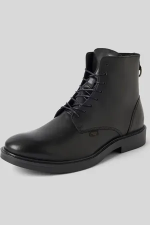 Replay Schnürstiefeletten aus Leder mit Modell 