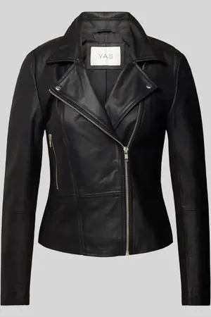 Y.A.S Lederjacke mit Reißverschlusstaschen Modell 