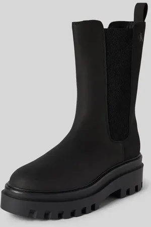 Calvin Klein Boots aus Leder mit elastischen Einsätzen in , Größe 41