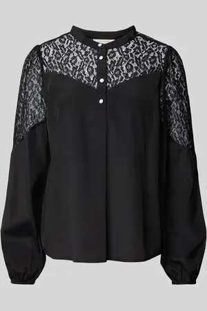 Freequent Regular Fit Bluse mit Häkelspitze Modell 