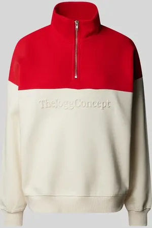 TheJoggConcept Sweatshirt mit Label-Print Modell 