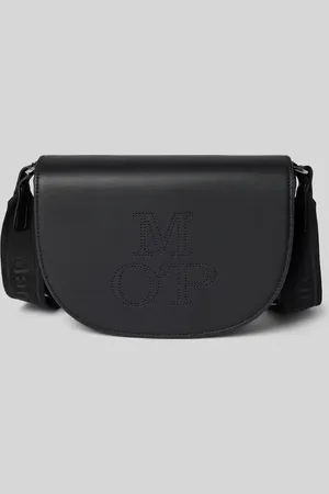 Marc O’ Polo Umhängetasche in matter Lederoptik mit perforiertem Logo in , Größe 1