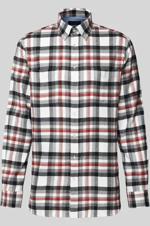 Christian Berg Flanellhemd mit Button-Down-Kragen in , Größe S