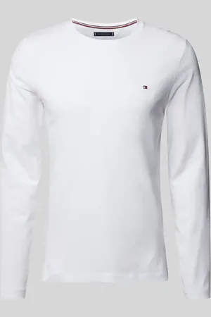 Tommy Hilfiger Slim Fit Langarmshirt mit Baumwoll-Anteil in , Größe XL