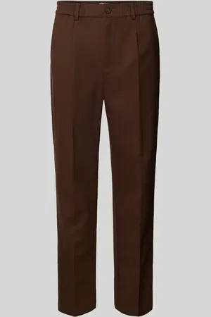 Casual Friday Tapered Fit Bundfaltenhose mit elastischem Bund Modell 