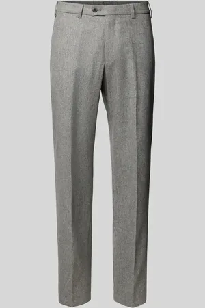 Hiltl Slim Fit Hose aus Schurwolle mit Bügelfalten Modell 