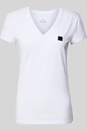 Armani Exchange T-Shirt mit V-Ausschnitt in , Größe XS
