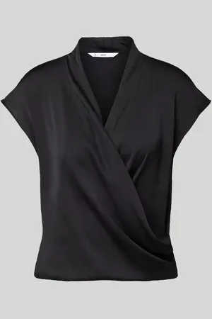 MANGO Regular Fit Bluse in Wickel-Optik Modell 