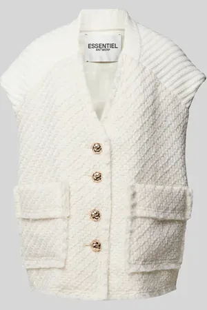 Essentiel Antwerp Strickweste mit Pattentaschen in , Größe S