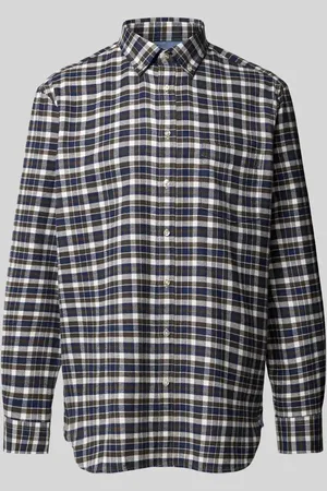 Christian Berg Flanellhemd mit Button-Down-Kragen in , Größe S