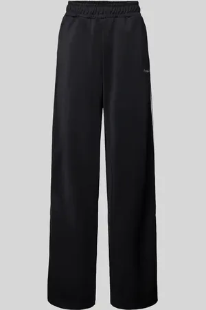 TheJoggConcept Wide Leg Sweatpants mit Label-Schriftzug Modell 