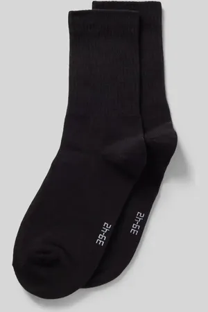 Snocks Socken mit Label-Stitching im 2er-Pack in , Größe 39-42