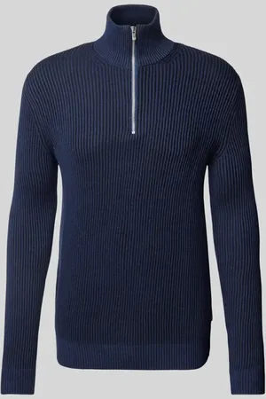 JACK & JONES Strickpullover mit Troyer-Kragen Modell 