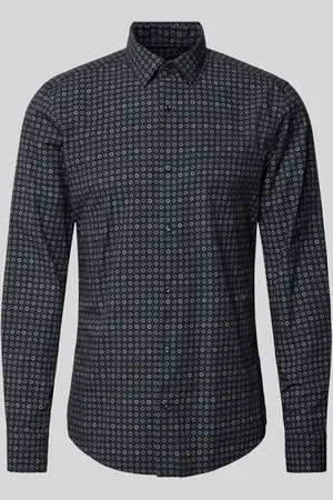 JOOP! Slim Fit Business-Hemd mit Haifischkragen Modell 