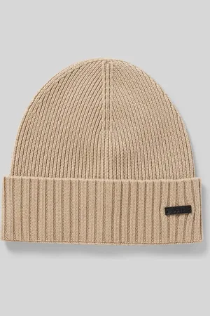 HUGO BOSS Beanie mit Label-Badge Modell 