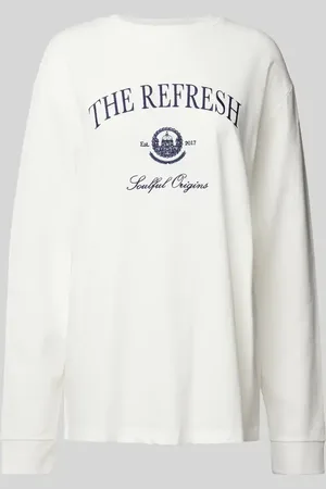 Lena Gercke Regular Fit Langarmshirt aus reiner Baumwolle Modell 
