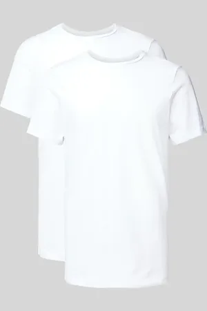 Bread & Boxers T-Shirt mit geripptem Rundhalsausschnitt in , Größe S