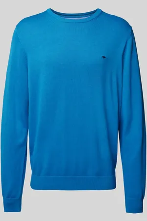 Fynch-Hatton Strickpullover mit Logo-Stitching in , Größe M