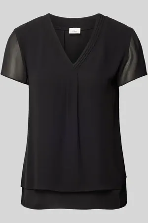 QS by s.Oliver Blusenshirt mit V-Ausschnitt in , Größe 34