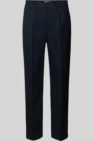 Casual Friday Tapered Fit Bundfaltenhose mit elastischem Bund Modell 