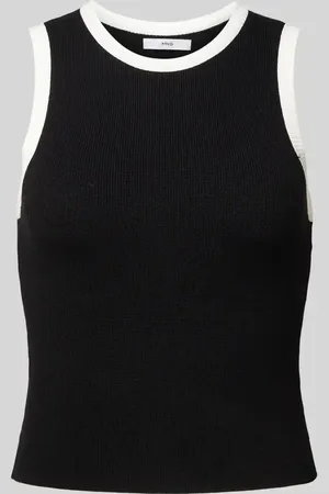 MANGO Tanktop mit gerippten Abschlüssen in , Größe XL