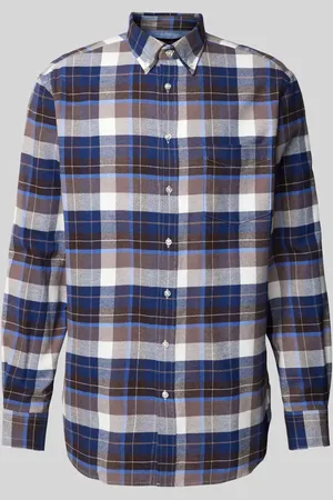 Christian Berg Regular Fit Flanellhemd mit Button-Down-Kragen in , Größe S