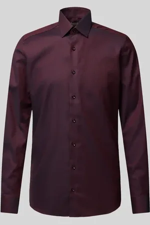 Olymp Slim Fit Businesshemd mit Allover-Muster in , Größe 41