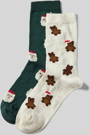 Jake*s Socken mit Motiv-Stitching in , Größe 39-42