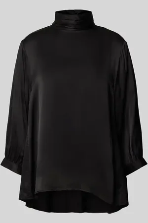 Milano Blusenshirt aus Viskose mit Stehkragen in , Größe 36